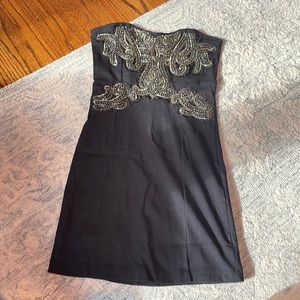 Worn once strapless black Free People dress